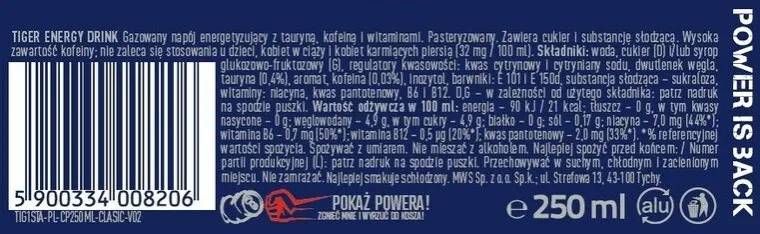 Tiger napój - poznaj skład, warianty i korzyści zdrowotne