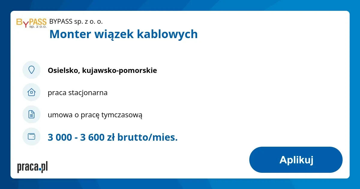 Monter wiązek elektrycznych - odpowiedzialność, zarobki i wymagania