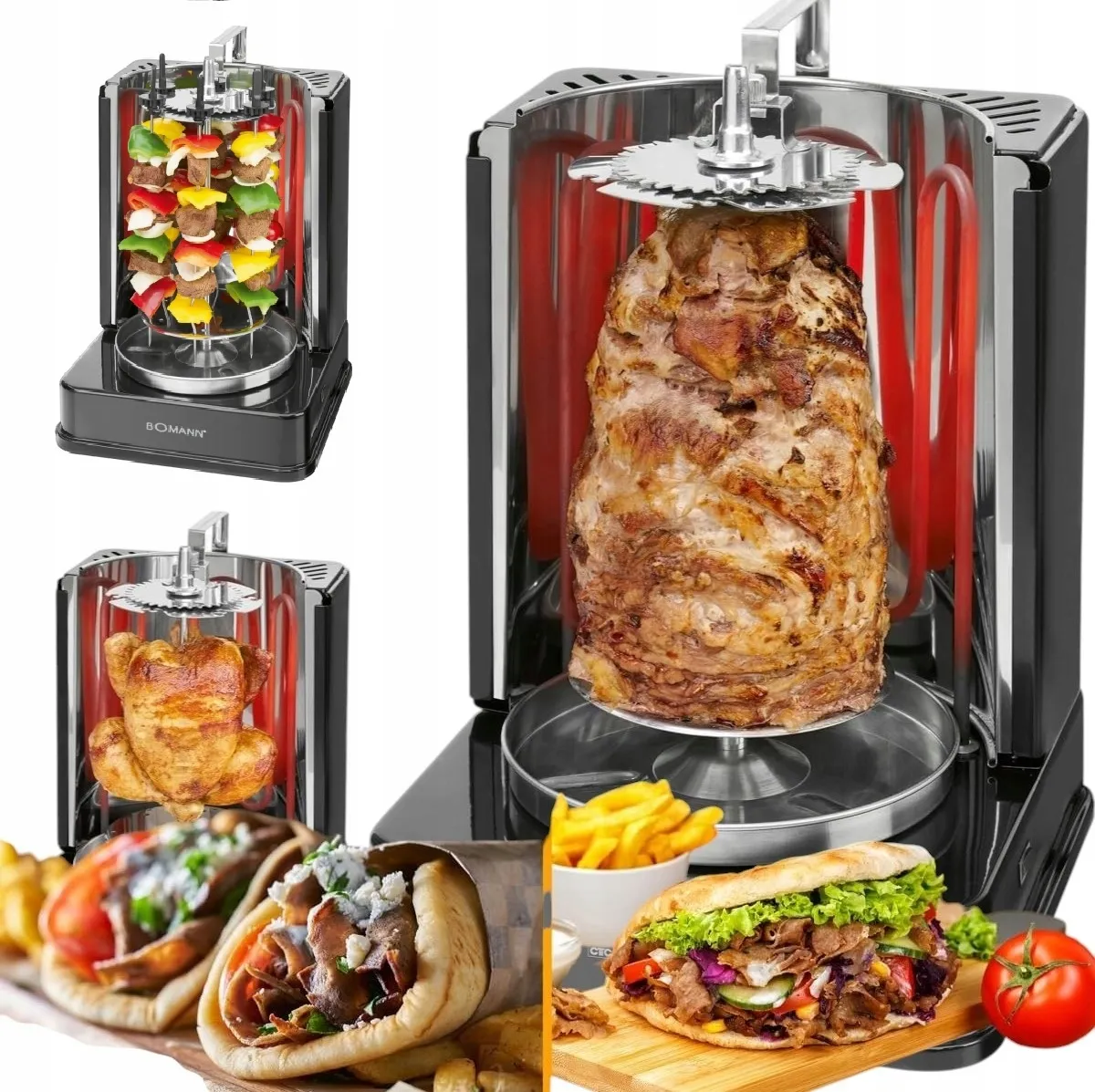 Najlepsze grille obrotowe do szaszłyków – porównanie modeli i funkcji