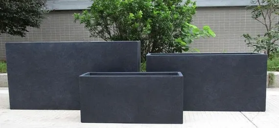 Las mejores macetas grandes rectangulares para transformar tu jardín