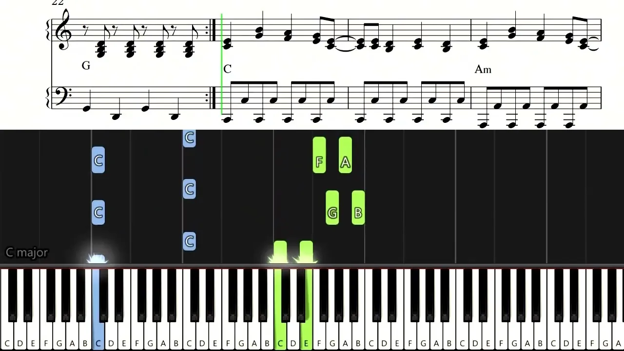 Nuty do piosenki Ach jak przyjemnie - graj i ciesz się muzyką