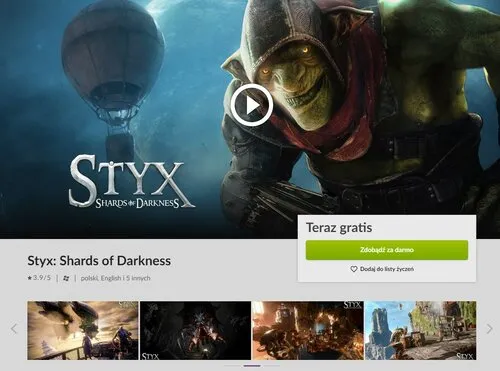 Styx: Shards of Darkness - Gry Skradanki Teraz Dostępne za Darmo