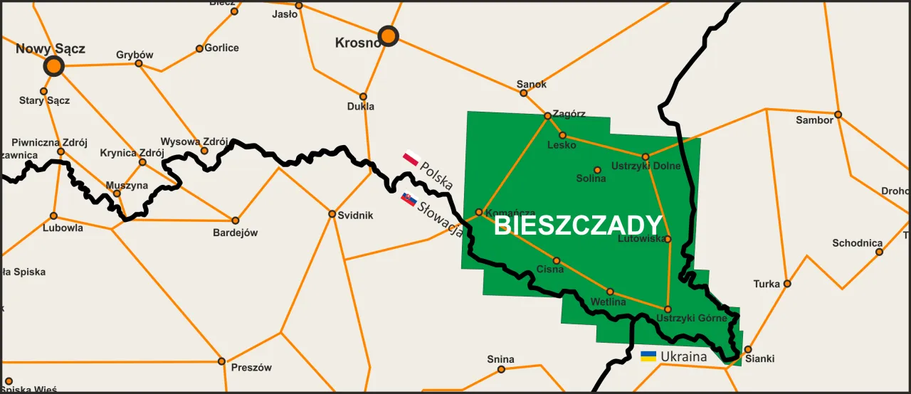 Gdzie są Bieszczady? Lokalizacja, mapa i praktyczne wskazówki