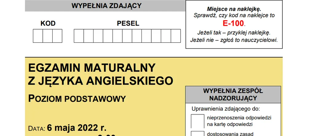 Ile trwa matura z angielskiego? Dokładne czasy CKE 2023