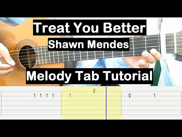 Chwyty na gitarę do Treat You Better - prosta nauka dla każdego