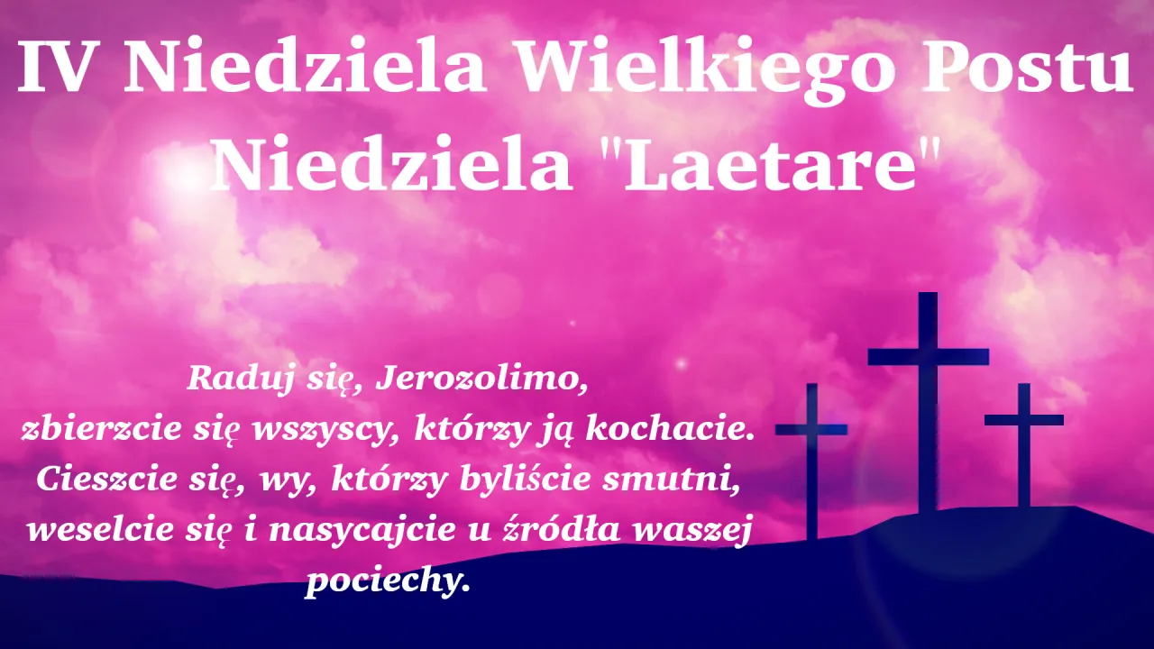 Niedziela Laetare: Radość w połowie Wielkiego Postu. Kiedy?