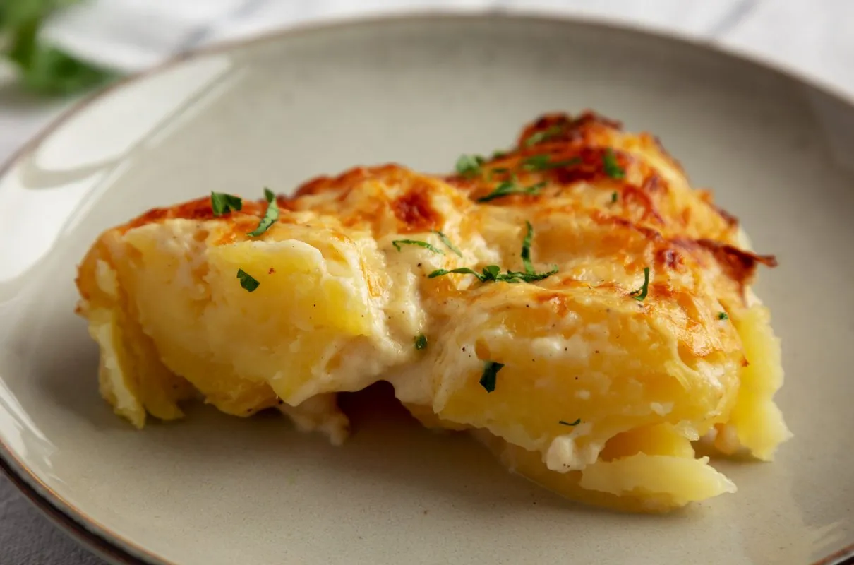 Bezmięsna zapiekanka ziemniaczana: Prosty przepis na obiad idealny