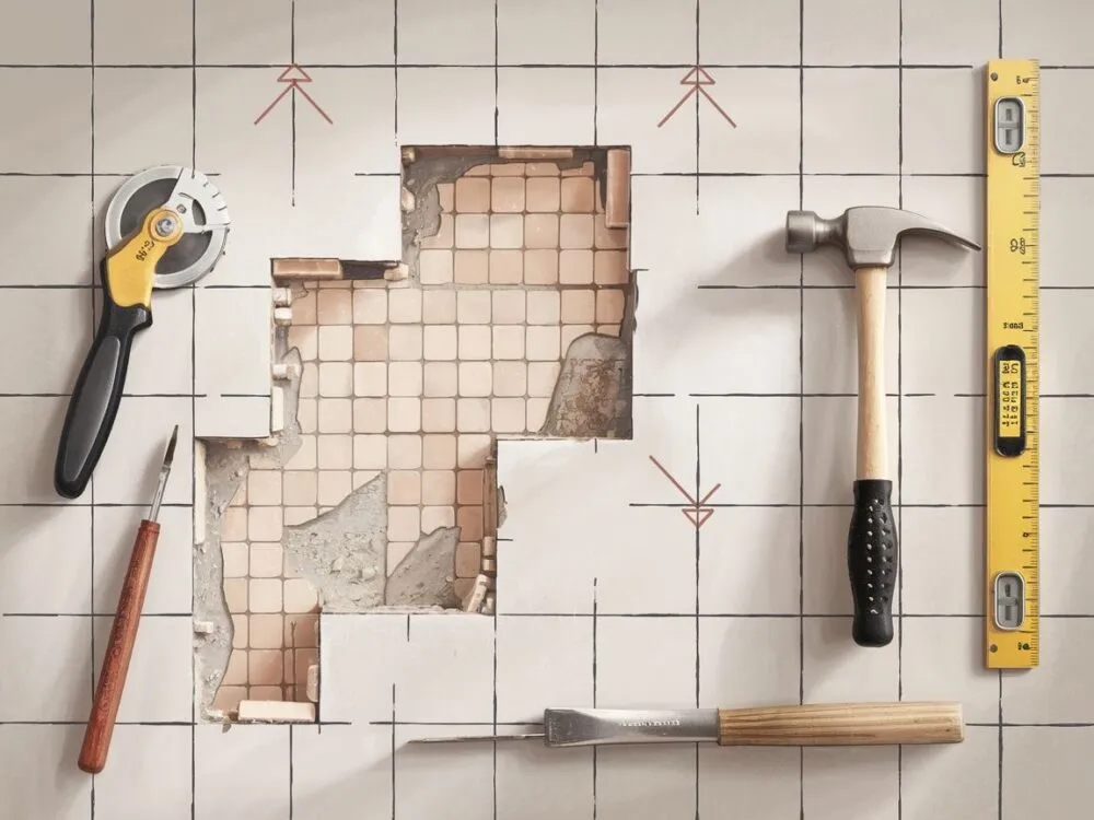 Jak usunąć starą zaprawę klejową z płytek bez uszkodzeń powierzchni