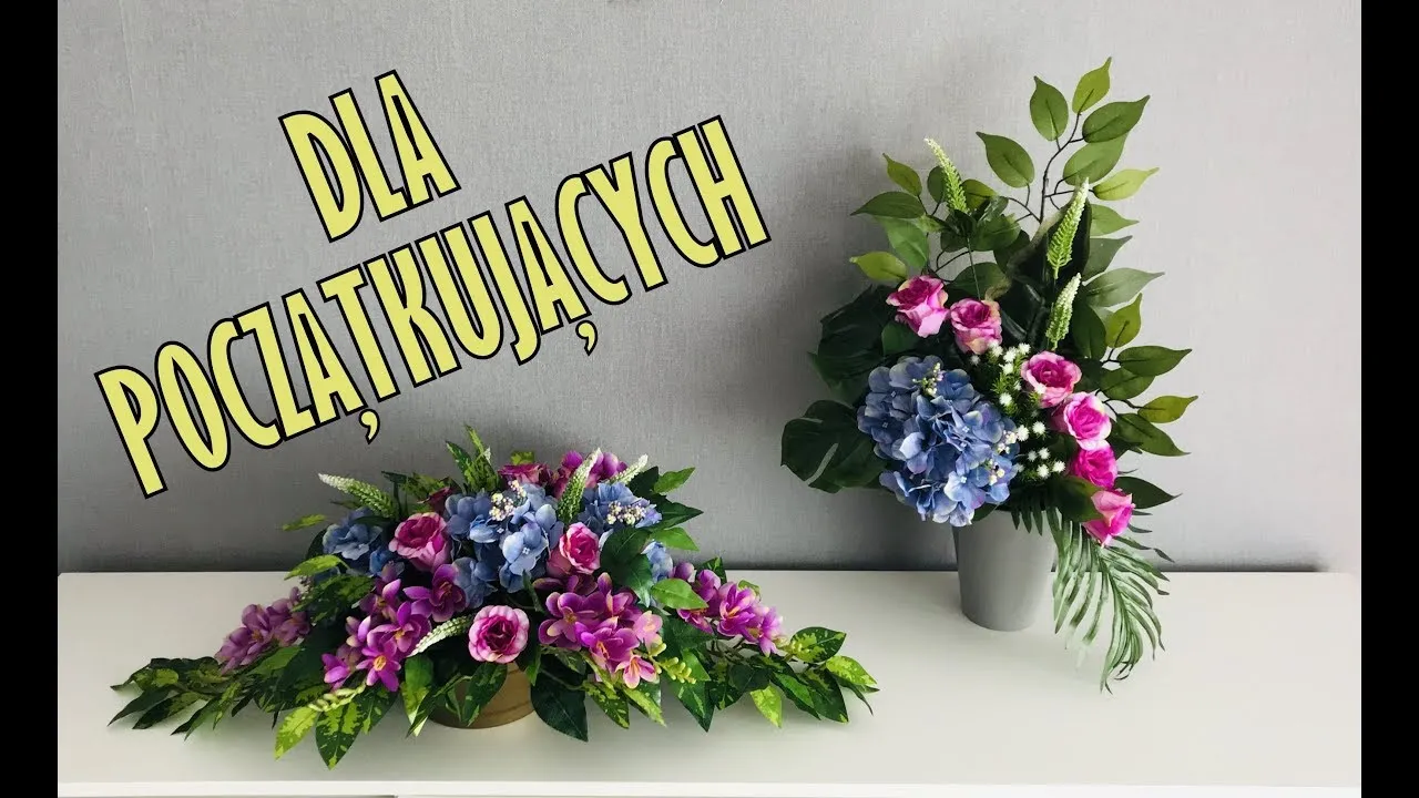 Jak zrobić wiązanki ze sztucznych kwiatów na cmentarz, aby przetrwały lata