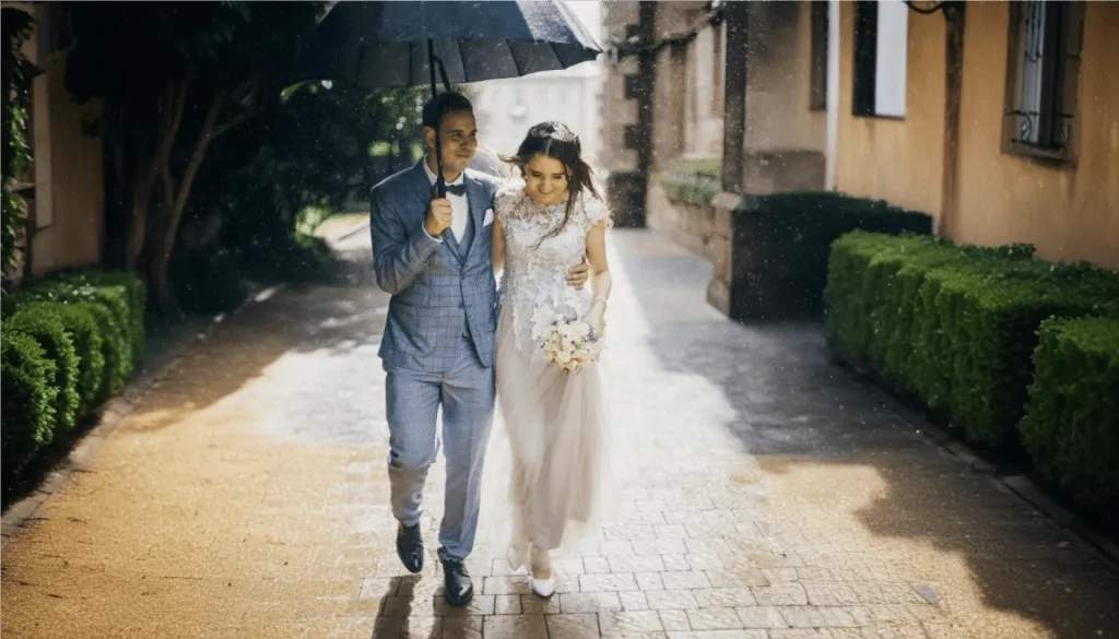 Co oznacza deszcz w dniu ślubu? Poznaj pozytywne symbole i przesądy