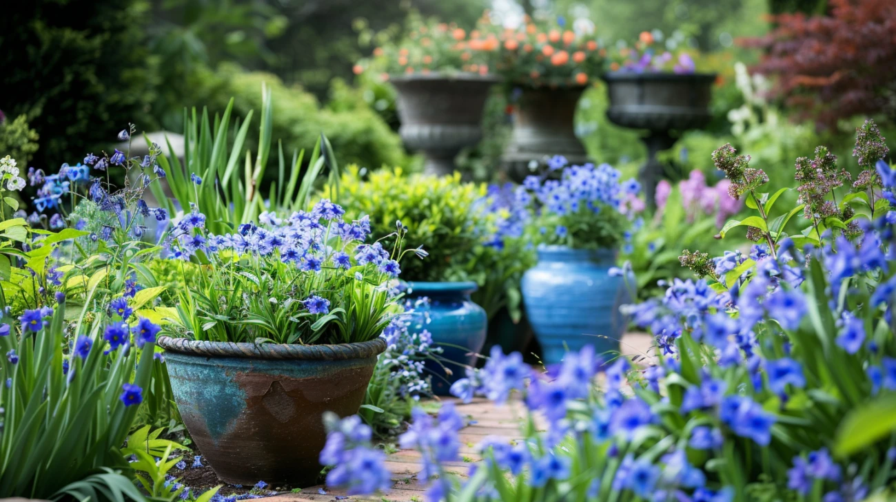 Niebieskie kwiaty do ogrodu: 11 gatunków na rabaty