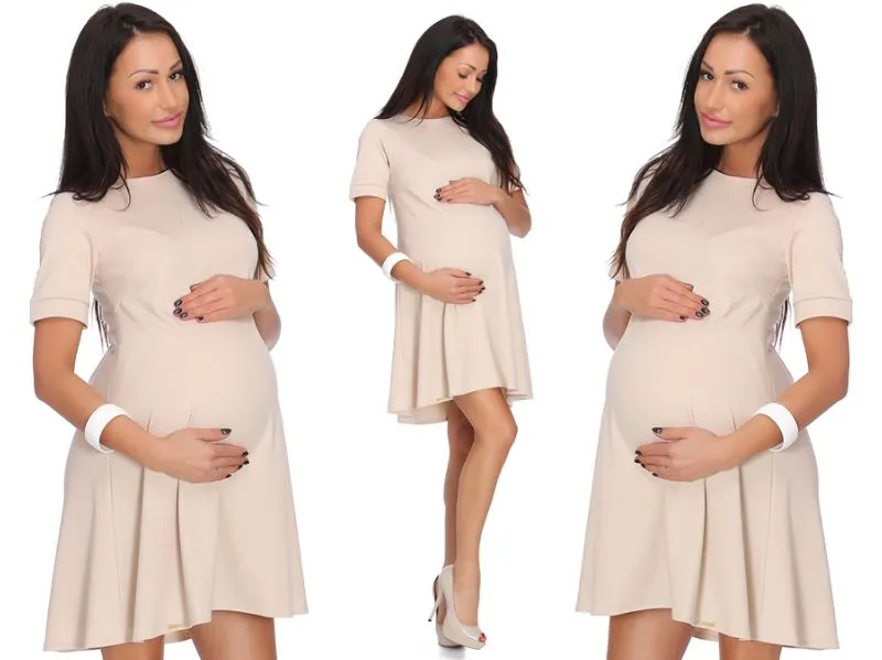 Znajdź eleganckie sukienki ciążowe na wesele - Ciąża sukienki wieczorowe dla kobiet w ciąży