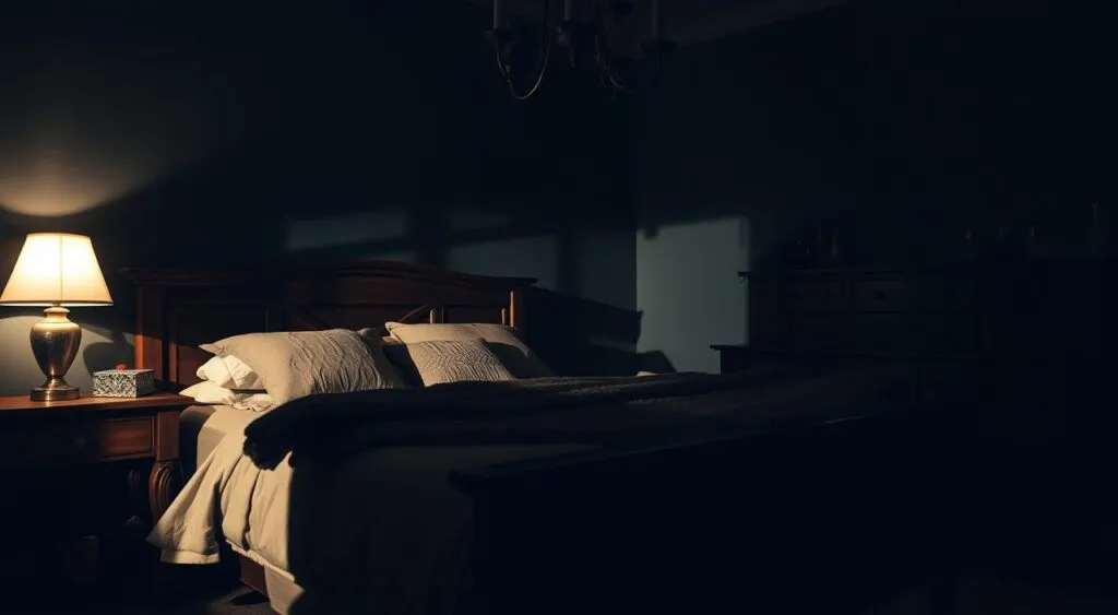 Ciemne meble w sypialni: jaki kolor ścian, aby uniknąć przytłoczenia?