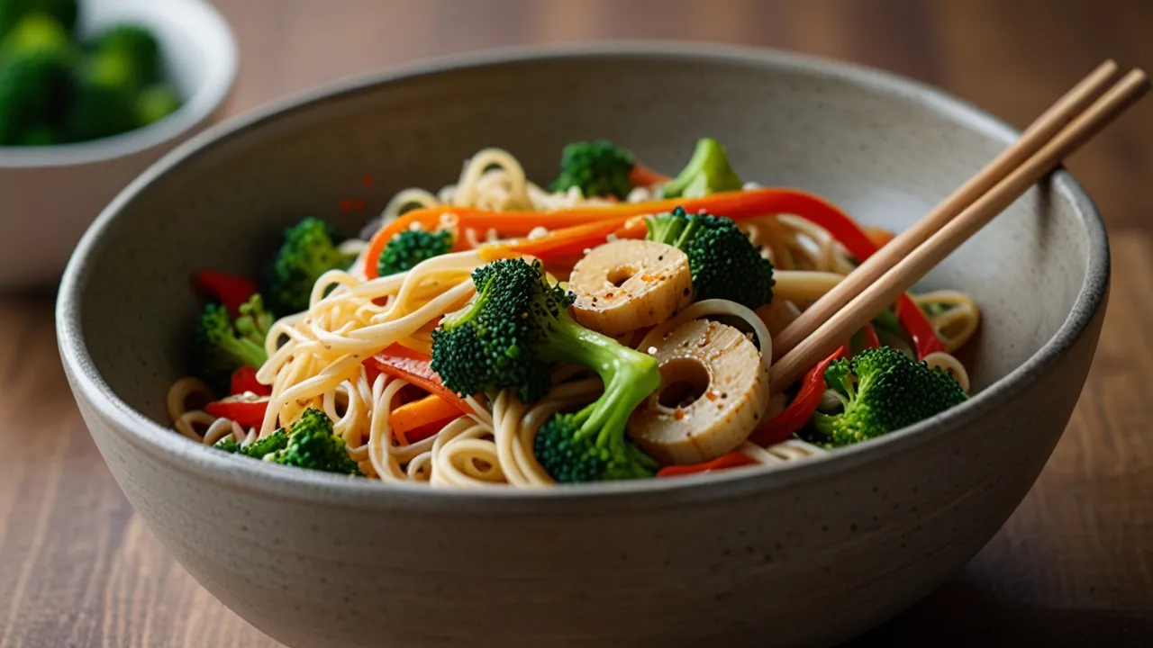 Makaron z warzywami po azjatycku: Przepisy na szybki, kolorowy obiad