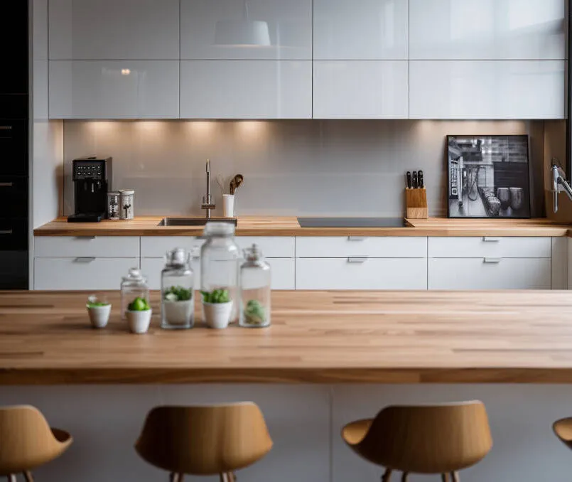 Ile ma wystawać blat kuchenny, aby uniknąć nieprzyjemności?