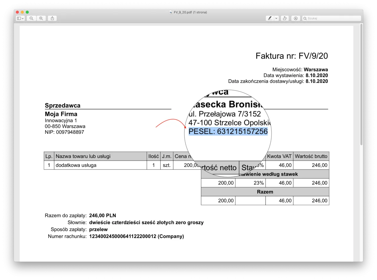 Gdzie dokładnie znaleźć plus kod 5 na fakturze i dlaczego to ważne?