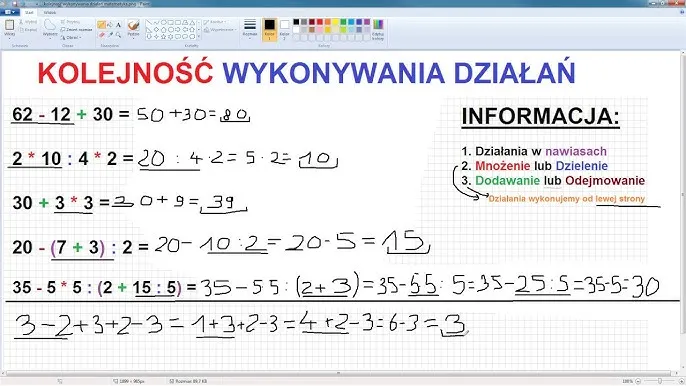 Podstawowe działania matematyczne z 9 - proste przykłady i wyjaśnienia
