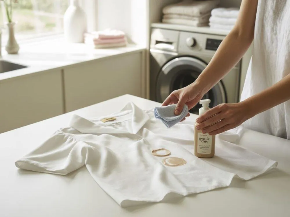 Jak wywabić żółte plamy z białej bluzki - skuteczne metody na trudne plamy