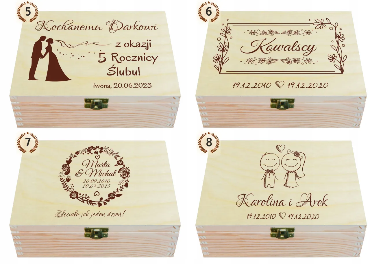 Grawerem prezent dla męża na rocznicę ślubu, który go wzruszy