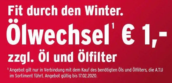 Ölfilter kaufen bei ATU: Top Modelle und günstige Preise im Überblick