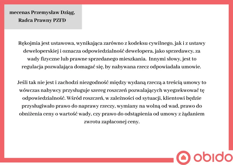 Rękojmia dewelopera: 5 lat ochrony. Co obejmuje i jak zgłosić wady?