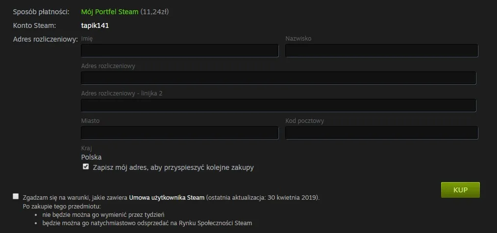 Jak prawidłowo wpisać adres rozliczeniowy Steam, by uniknąć problemów Jak prawidłowo wpisać adres rozliczeniowy Steam, by uniknąć problemów