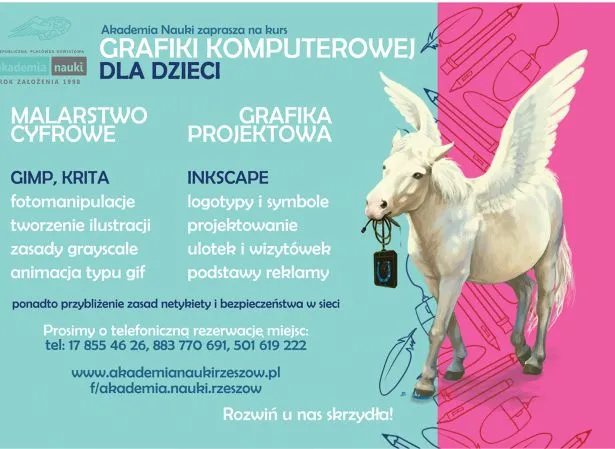 Zajęcia z grafiki komputerowej dla dzieci w Warszawie - rozwijaj talenty