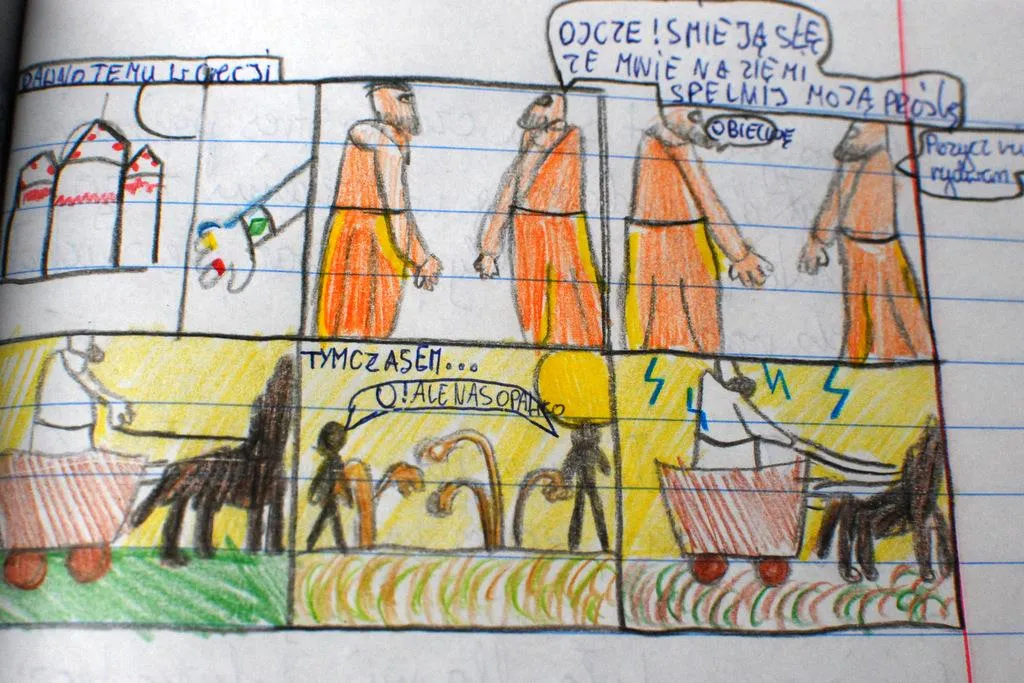 Komiks o Heliosie i Faetonie: historia mitologiczna w obrazkach dla dzieci