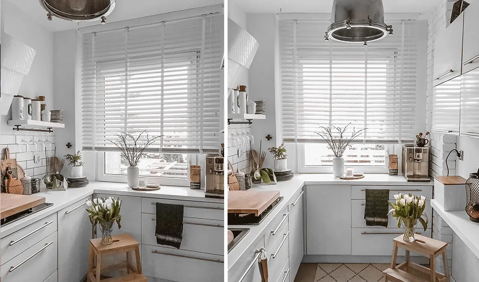 Jak zasłonić okno w kuchni - 5 praktycznych rozwiązań na każdą porę roku