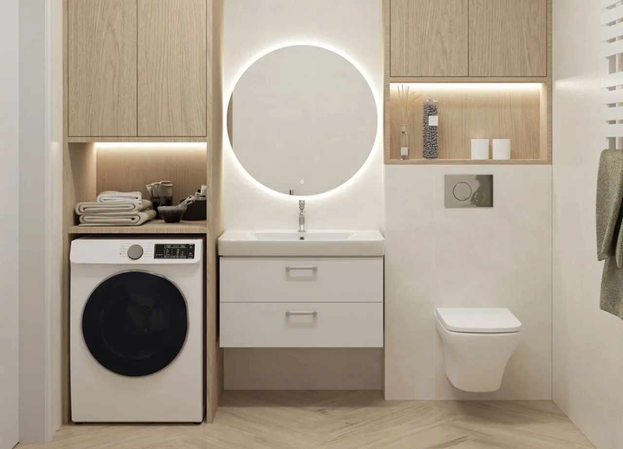 Jak zmieścić pralkę w małej łazience? Skuteczne pomysły na oszczędność miejsca