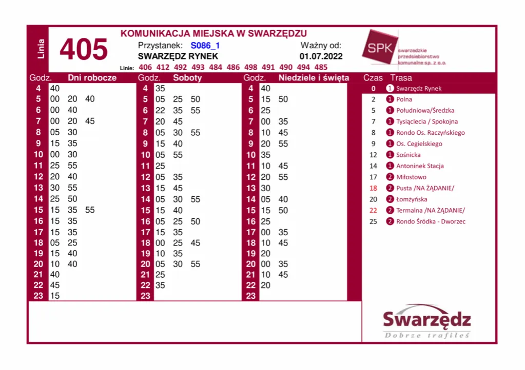 Rozkład jazdy 194 - Sprawdź godziny kursowania i uniknij czekania