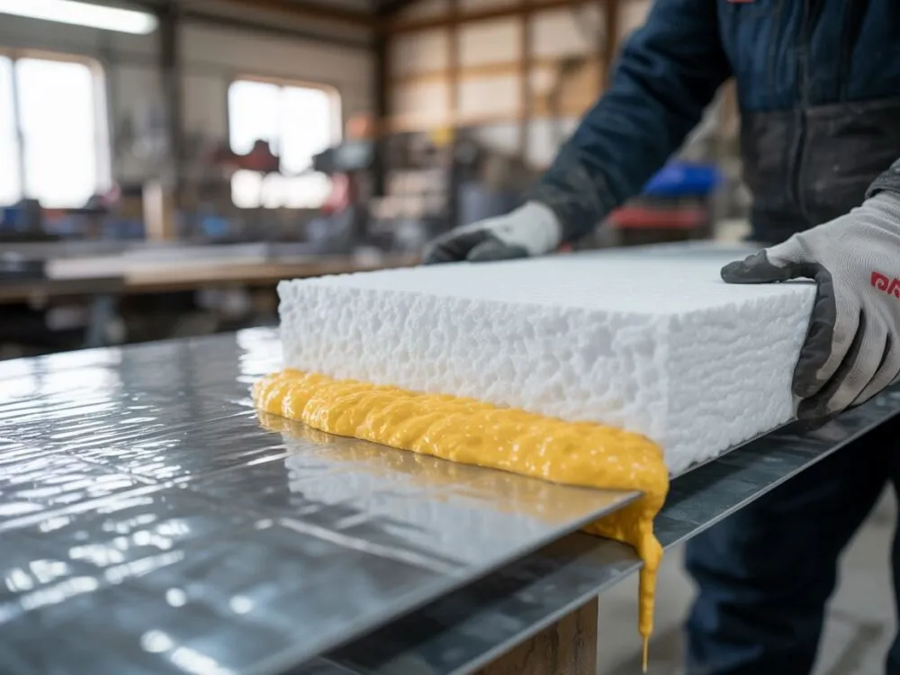 Jak skutecznie przykleić styropian do blachy w garażu bez problemów