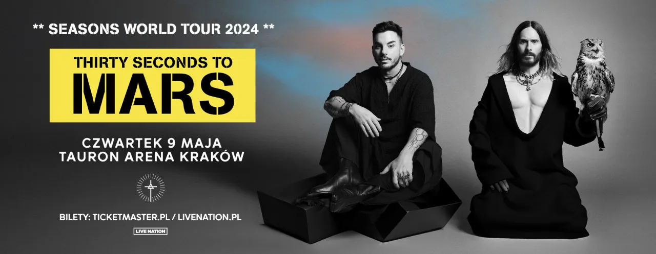 30 Seconds To Mars w Krakowie: koncert, który wstrząśnie Tauron Areną