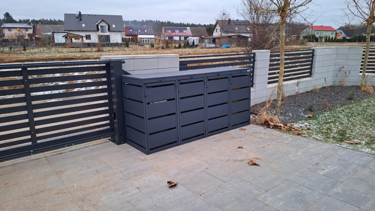 Jak ukryć kosze na śmieci w ogrodzeniu - Projekt, przepisy, koszt