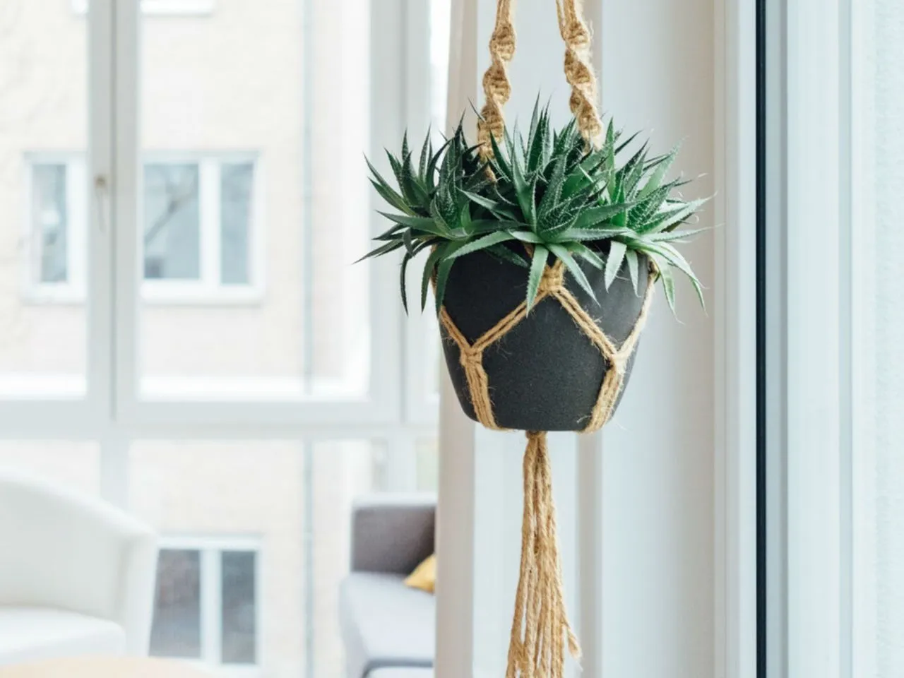 Jak zrobić wiszący kwietnik ze sznurka: prosty tutorial DIY