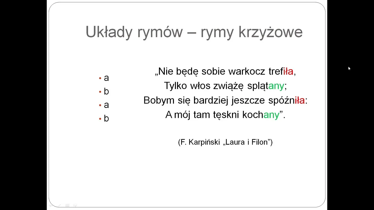 Poznaj najważniejsze układy rymów i ich zastosowanie w poezji polskiej