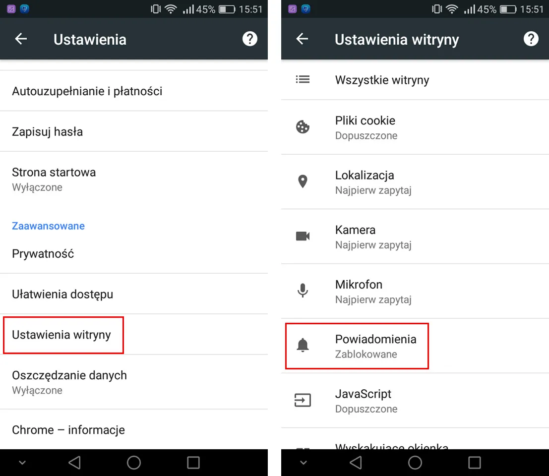 Jak wyłączyć powiadomienia ze stron internetowych na telefonie, aby uniknąć rozpraszania