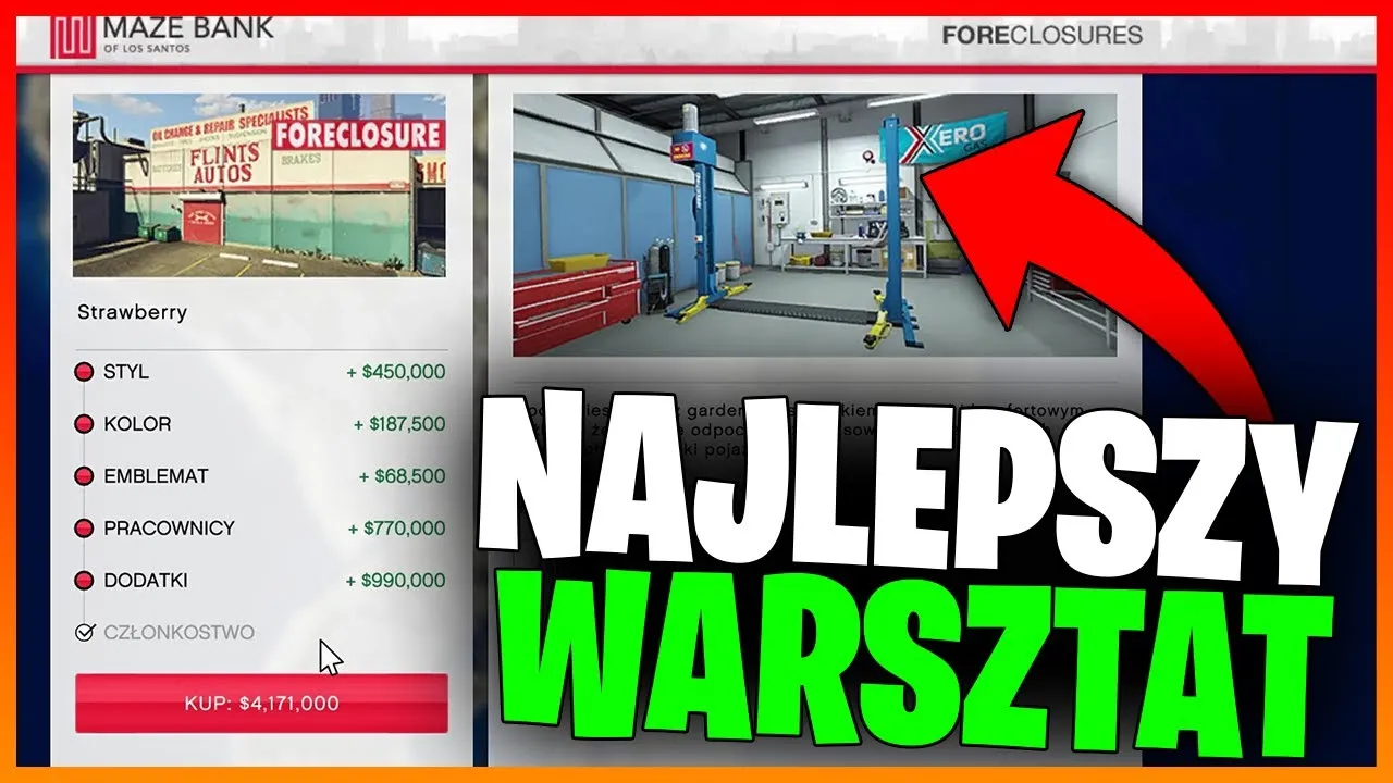 Jak kupić warsztat tuningowy w GTA Online i zaoszczędzić pieniądze
