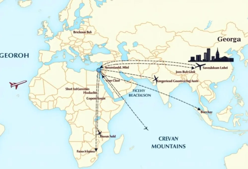 Ile trwa lot do Gruzji? Sprawdź czas przelotu z Polski i czynniki wpływające
