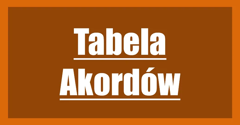 Tabela chwytów gitarowych PDF - darmowe źródła do nauki gry na gitarze