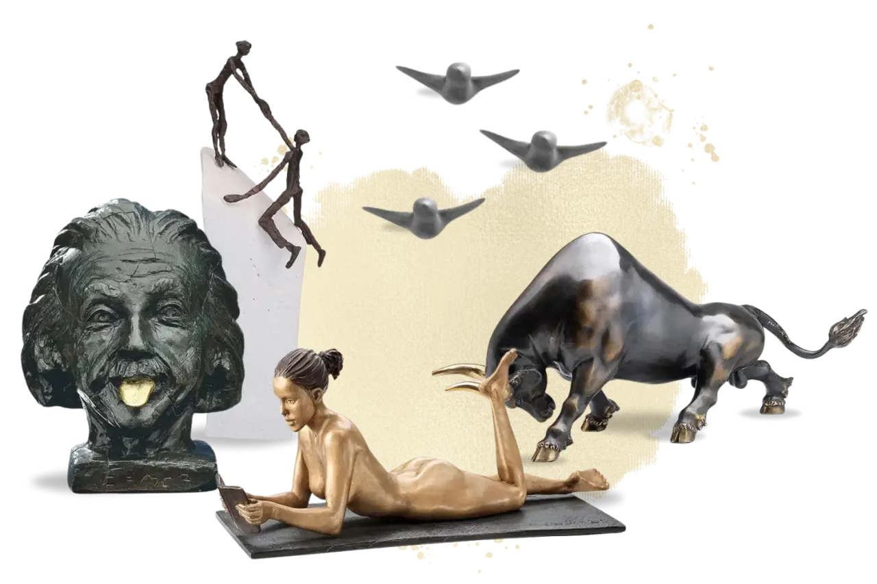 Große Skulptur Wohnzimmer: Perfektes Statement-Kunstwerk finden