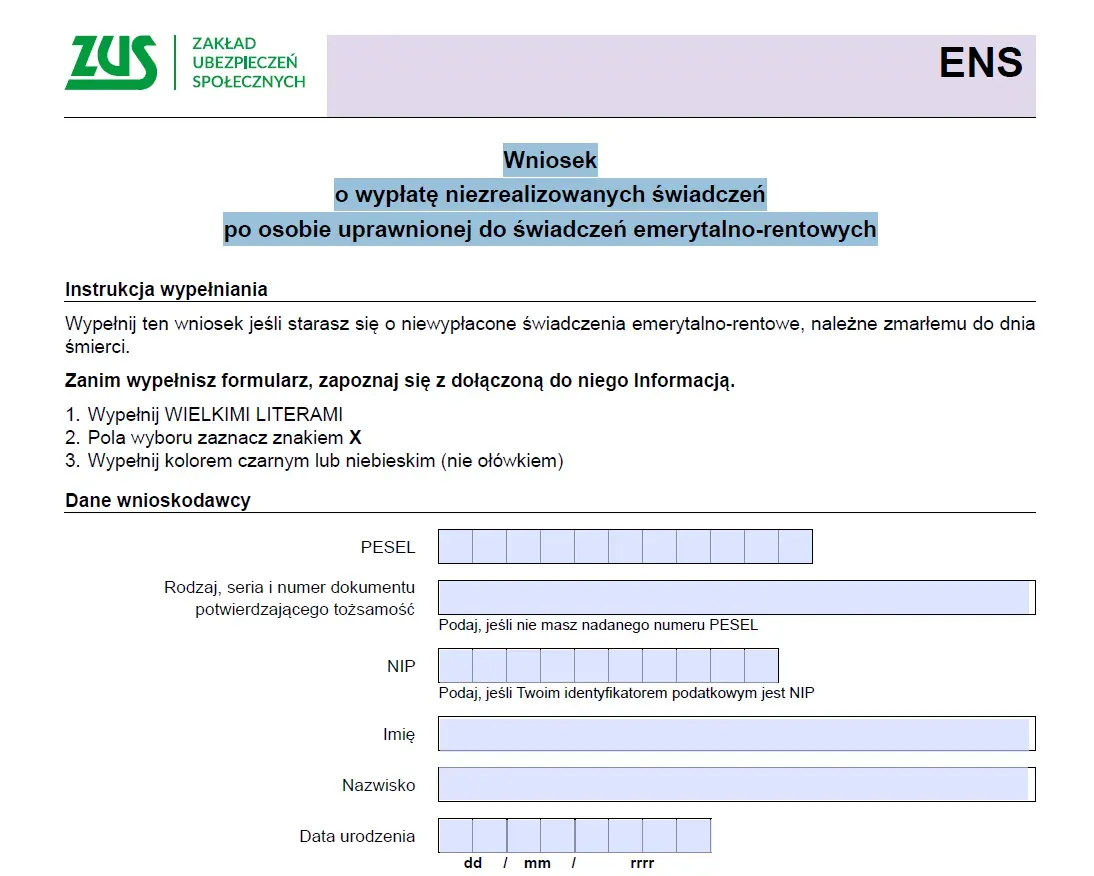 Jakie druki do wniosku o emeryturę? Sprawdź, co musisz mieć