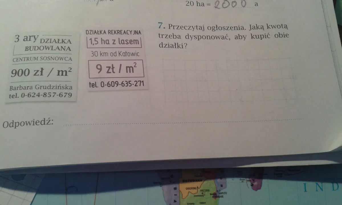 Jaką kwotą trzeba dysponować, aby kupić obie działki? Jaką kwotą trzeba dysponować, aby kupić obie działki?