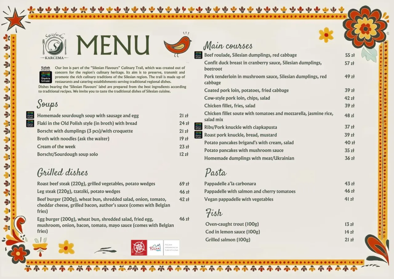 Menu karczmy Bacówka Zakopane – odkryj wyjątkowe smaki i dania