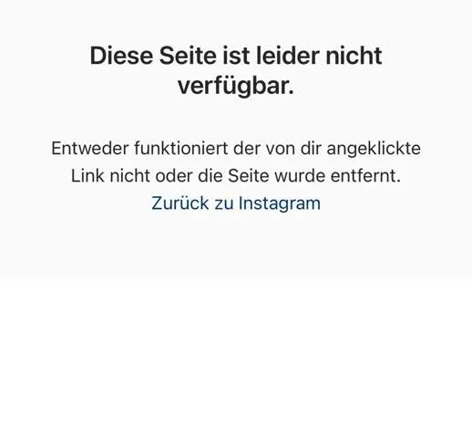 Instagram "Seite nicht verfügbar"? So lösen Sie das Problem schnell!