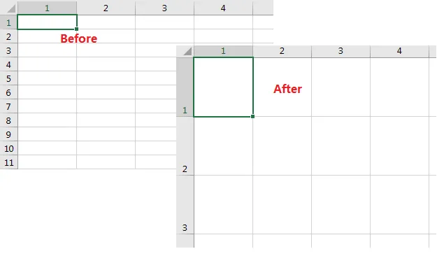 Komórki w excelu będą idealnie kwadratowe - szybki sposób na równą siatkę