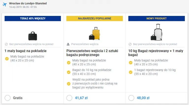Ryanair jaki bagaż w cenie biletu? Sprawdź, co możesz zabrać
