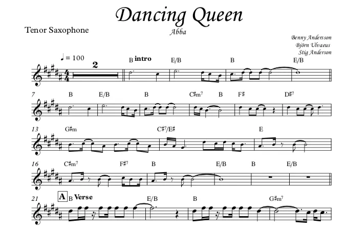 Nuty i partytura ABBA Gold dla orkiestr - łatwe aranżacje