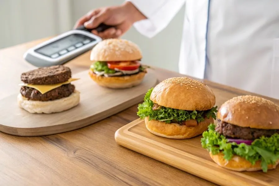 Kaloryczność burgera wołowego: od 350 do 1200 kcal. Jedz świadomie!