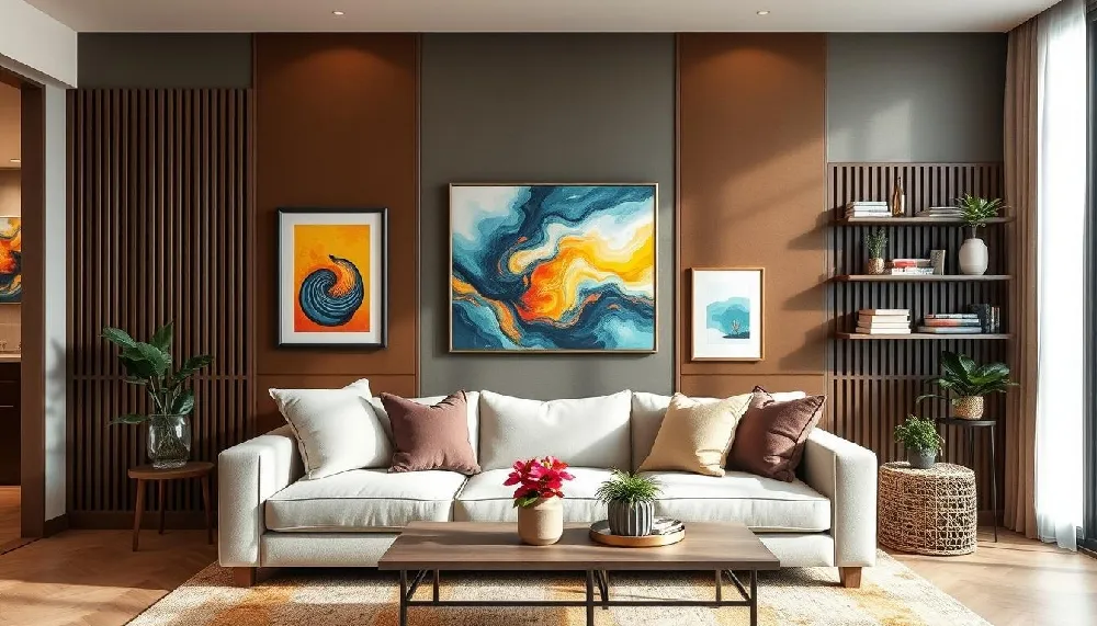 Kreatywne sposoby na ozdobienie filara w salonie bez większych kosztów